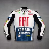 Veste de moto en cuir Yamaha