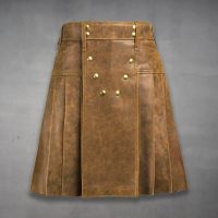 kilt en cuir véritable