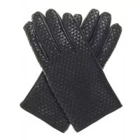 Gants En Cuir Noir