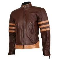 Veste de moto en cuir Wolverine