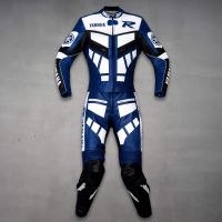 Combinaisons de moto bleu