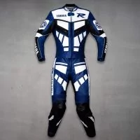 Combinaisons de moto bleu