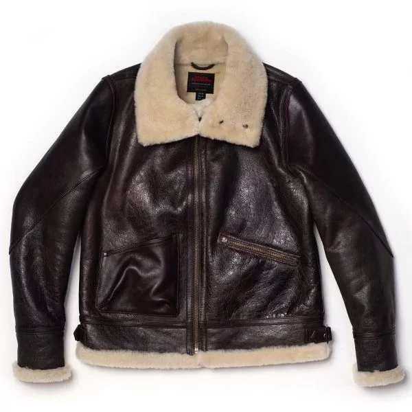 b3 blouson aviateur en shearling