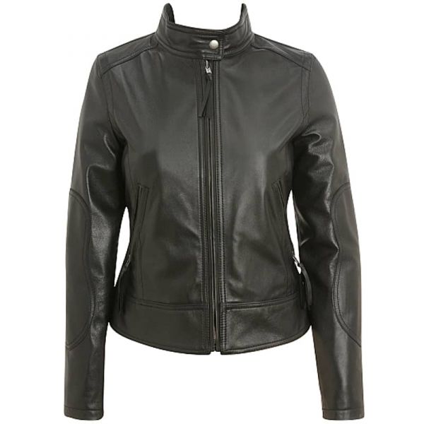 Veste Moto Femme Noir