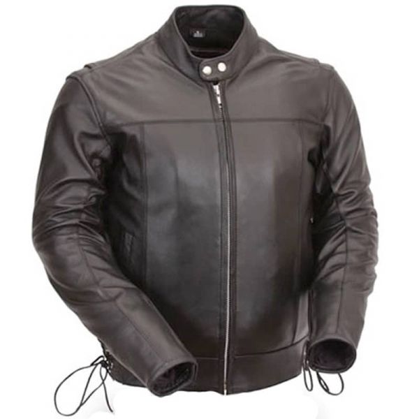 Veste de moto à lacets