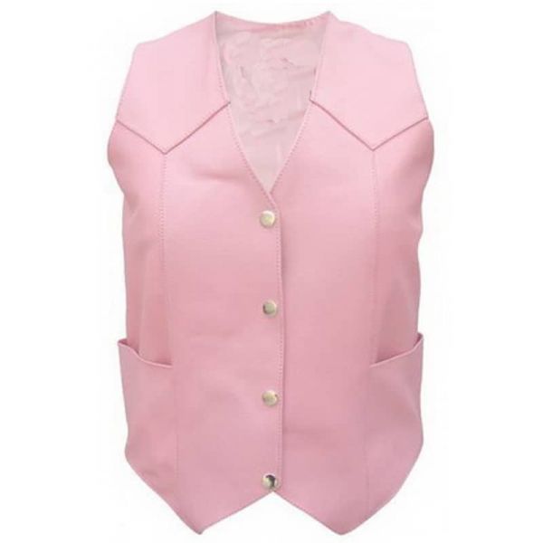 Gilet rose femmes