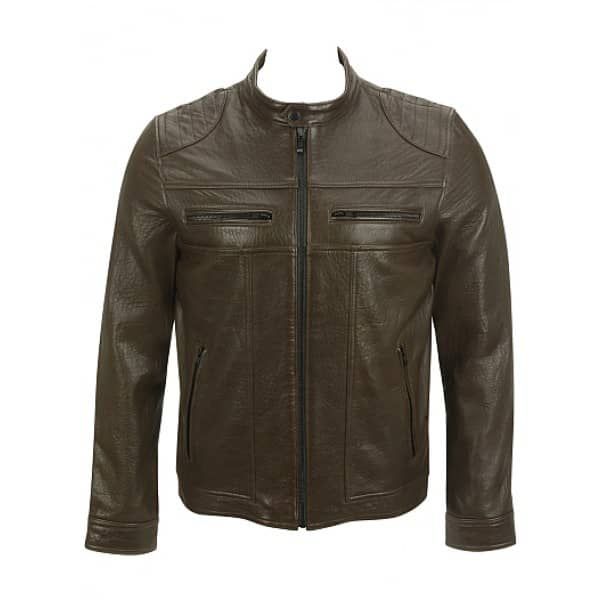 Veste en cuir de motard pour hommes