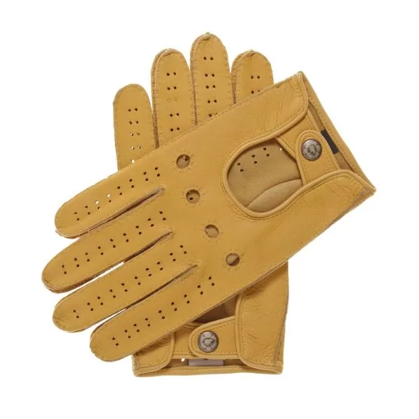Gants de conduite en cuir marron