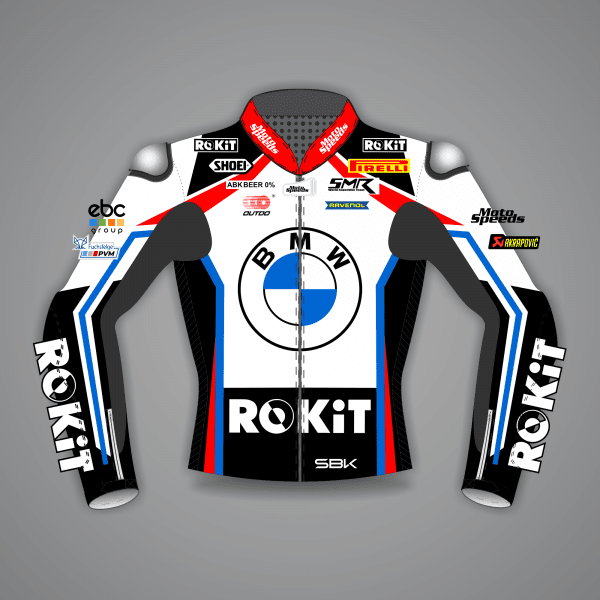 Veste en cuir de motard BMW