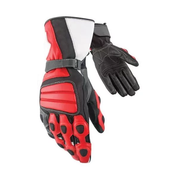 Gants de moto rouges