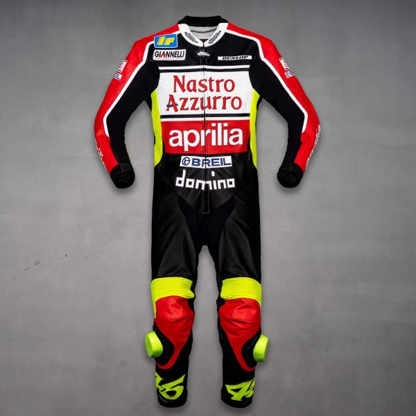 valentino rossi aprilia costume en cuir