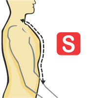 Cou à la taille – Devant