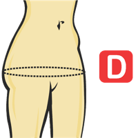 Circonférence de la hanche 