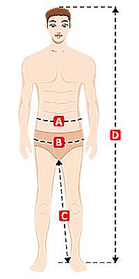 Tableau des tailles Hommes Pantalon