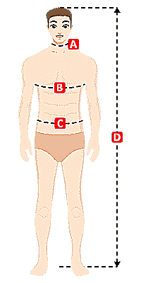 Tableau des tailles Hommes Gilet